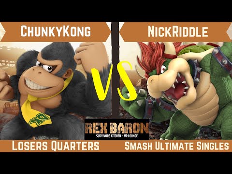 Rex Baron 5 Losers Quarter Finals - ChunkyKong (Donkey Kong) Vs. NickRiddle (Bowser)