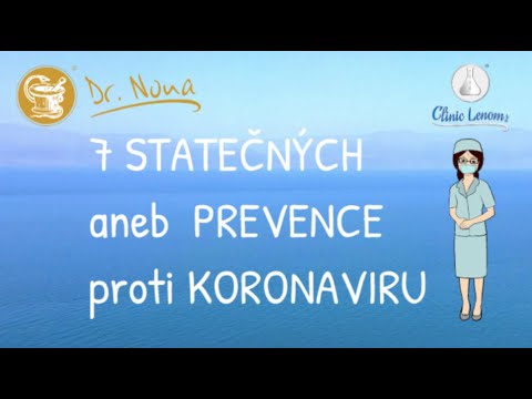 7 STATEČNÝCH pro naši PREVENCI - KORONAVIR (CORONAVIR), SARS, MERS - produkty Dr.Nona - PREVENCE