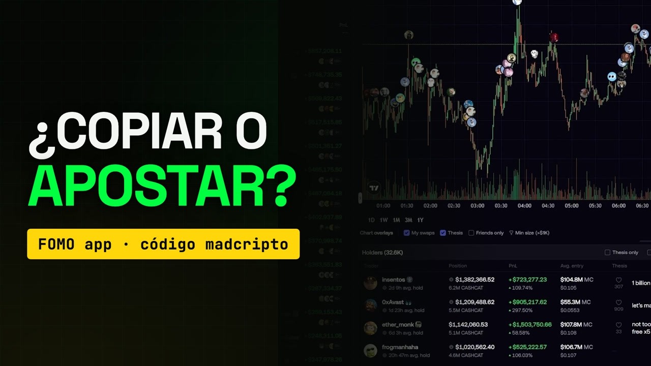 La app donde ves EN VIVO qué compran los mejores traders (FOMO, tutorial en español)