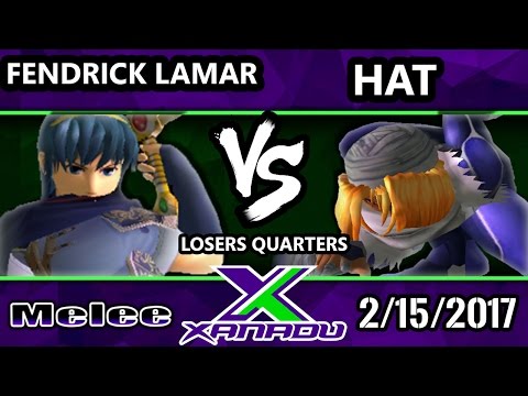 S@X 189 - Fendrick Lamar (Marth) Vs. Hat (Sheik) - SSBM Losers Quarters - Smash Melee