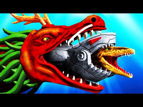 WORLD'S BIGGEST DRAGON SHARK vs EVERY FISH