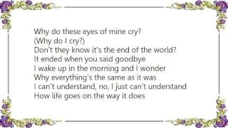 Exposé - The End of the World Lyrics