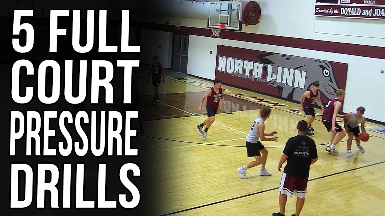 Top 5 Basketball Defense Drills For Pressure Defense | Full Court Press Drills To Create Turnovers!