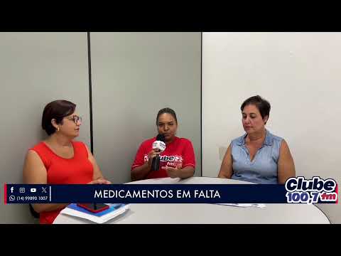 SAÚDE: DIRETORA DE SAÚDE DO MUNICÍPIO APRESENTA MEDICAMENTOS EM FALTA.