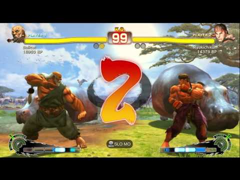 Bullcat [Gouken] vs Ryukichikun [Ryu] 1/2 SSF4 Japanese Online Ranked Matches - TRUE-HD