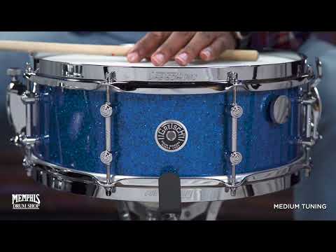 Limited Edition Gretsch Mike Johnston 5.5x14" Brooklyn Standard Snare Drum in Blue Glass image 9
