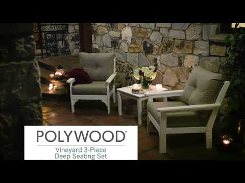 POLYWOOD Vineyard 3-Piece Deep Seating Set - PWS402-2