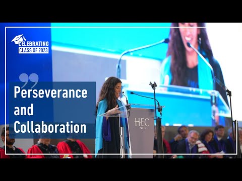 Learning through collaboration: Lea Chader - HEC Paris 2023 Graduation Ceremony - Student Speech