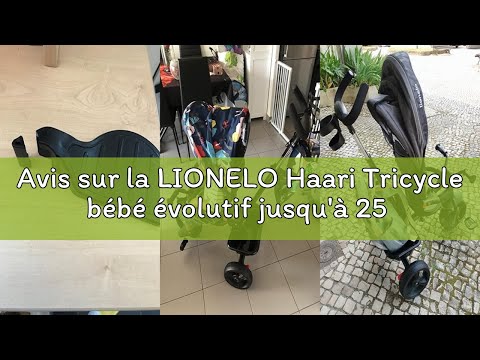 Avis sur la LIONELO Haari Tricycle bébé évolutif jusqu'à 25 kg, vélo de Marche vélo pour Les Enfants