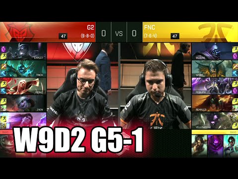 G2 eSports vs Fnatic | Game 1 S6 EU LCS Summer 2016 Week 9 Day 2 | G2 vs FNC G1 W9D2 1080p