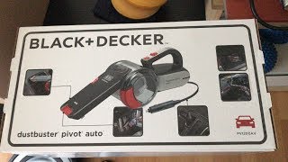 Black Decker car vacuum cleaner Dustbuster pivot auto