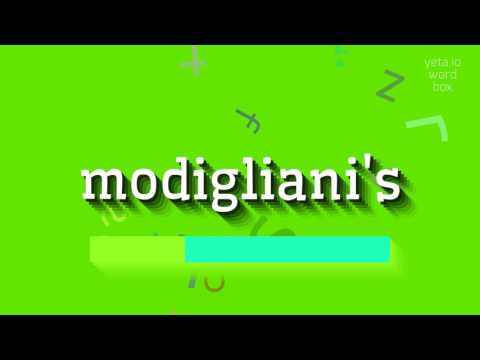 How to say "modigliani's"! (High Quality Voices)
