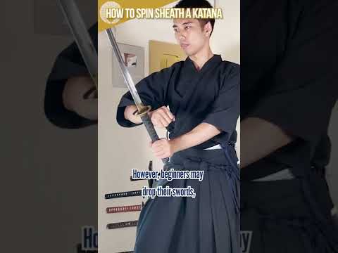 How to Spin Sheath a Katana #Shorts
