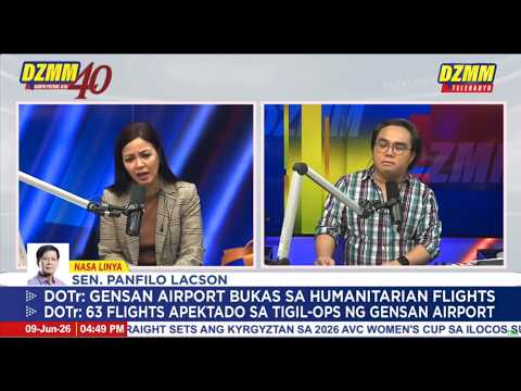 Sen. PING LACSON on Quake Efforts and Possible Destabilization: Interview on DZMM