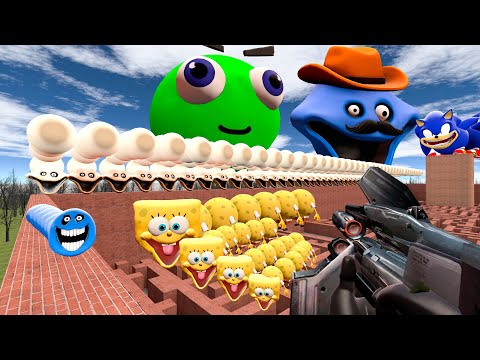 Roblox Hungry Worm Family maze Gmod EP 9