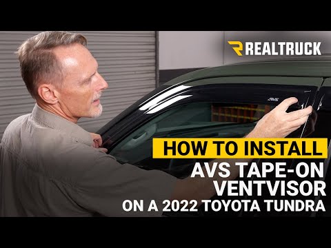 How to Install AVS Tape-On Ventvisor Window Deflectors on a 2022 Toyota Tundra