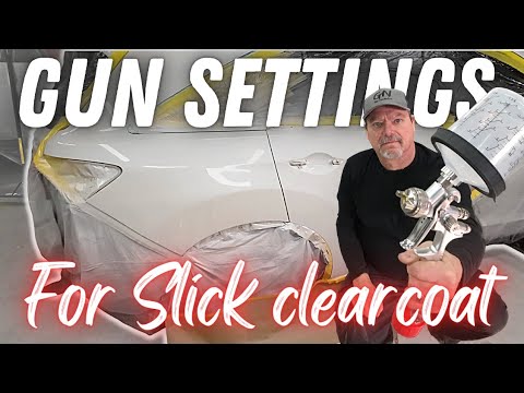 How to paint a car using base coat / clear coat and the best way to set up your gun for clear!