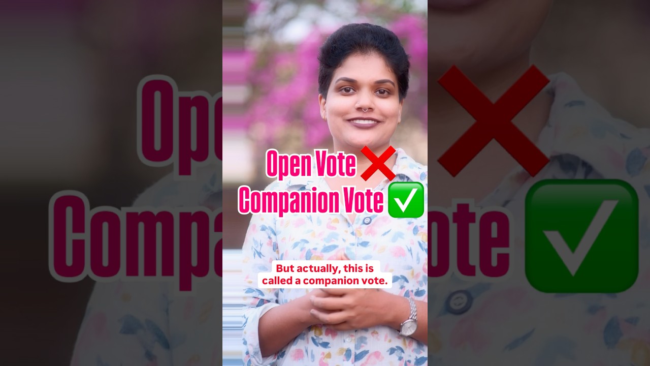 Did you notice two ink marks on a voter’s fingers? Open Vote❌ Companion Vote✅ #election2026