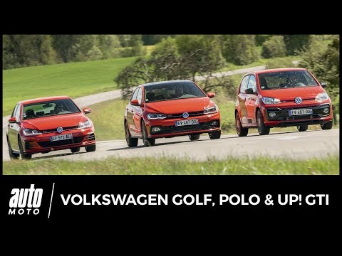 VW up! vs Polo vs Golf - ESSAI : bienvenue chez les G'TI