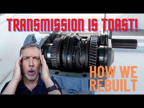 Transmission burned out. How we rebuilt it ourselves. Boat upgrades to make it a liveaboard.