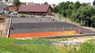 preview picture of video 'Stavba tenisových kurtů. Tennis Courts Construction. Turnov.wmv'