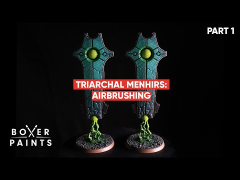 How I Painted My Triarchal Menhirs | PART 1 AIRBRUSHING
