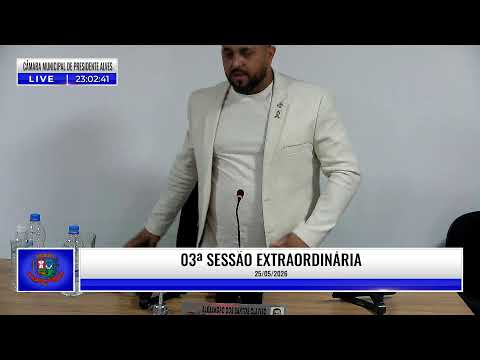 TV CÂMARA PRESIDENTE ALVES - 03ª SESSÃO EXTRAORDINÁRIA