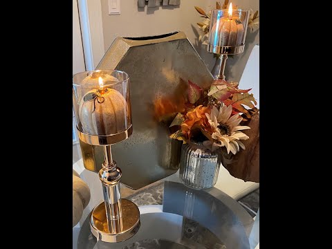 Glam Fall Decor🍂🍂  |  Fall Decor  #shorts #glamfalldecor #glamdecor #freddiekinghomedecor