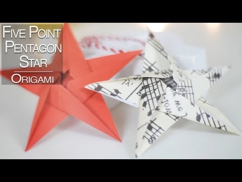 Five Point Pentagon Modular Origami Star | Nekkoart