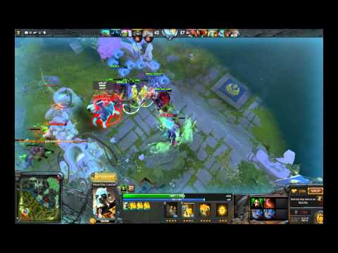 Dota 2 Phantom lancer with 2 manta style stuck