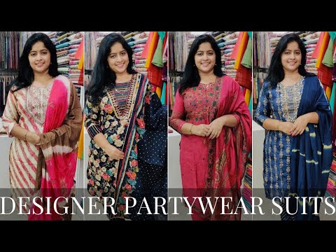 Modal Silk & Mulberry Silk Partywear Stitched Salwar Suits Collections