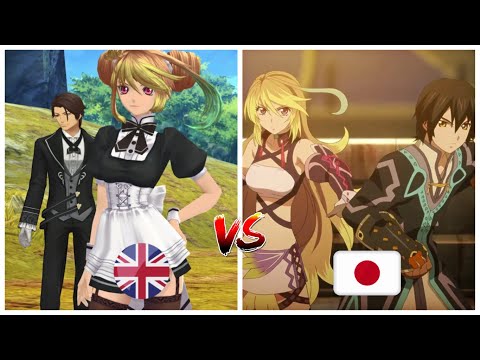 ENGLISH vs JAPANESE Voice Comparison -Tales of Xillia Remastered