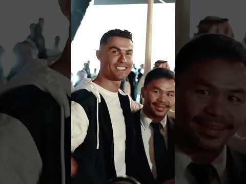 RONALDO and PACQUIAO meet for the first time. 📸