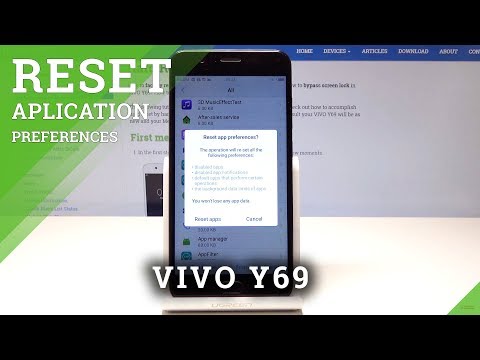 How to Reset App Preferences in VIVO Y69 - Restore Default App Settings