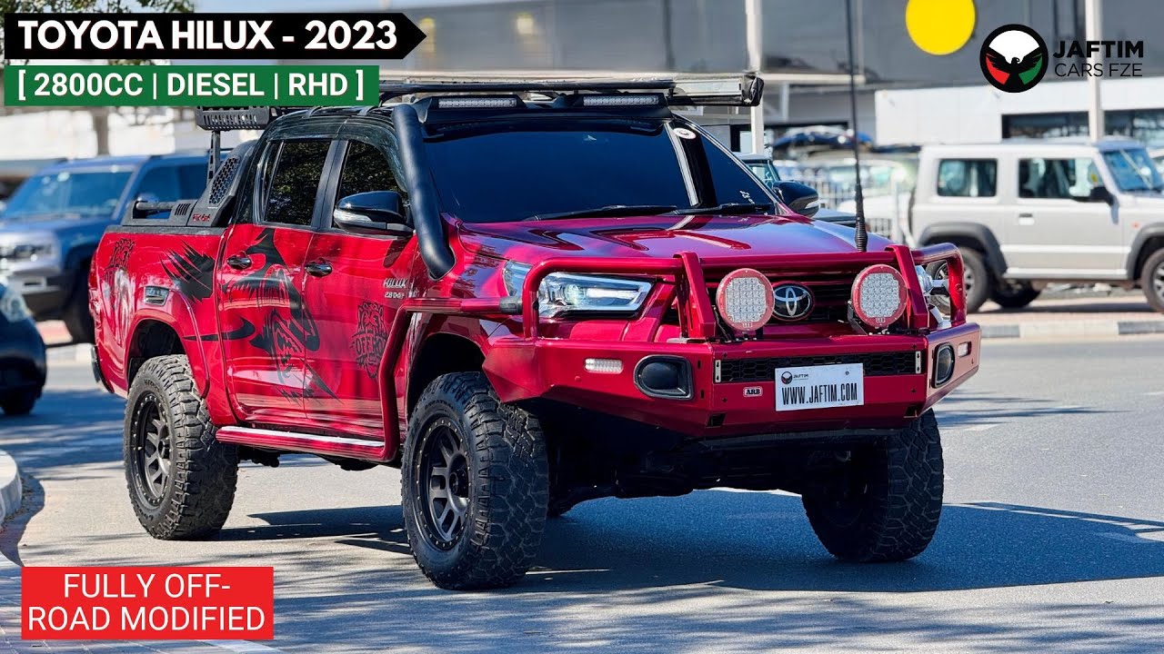 Toyota Hilux OFF ROAD MODIFIED DOUBLE CABIN PICKUP | 2.8L DIESEL ENGINE | RHD | 2023 | MANUAL TRANSMISSION | SIDE video