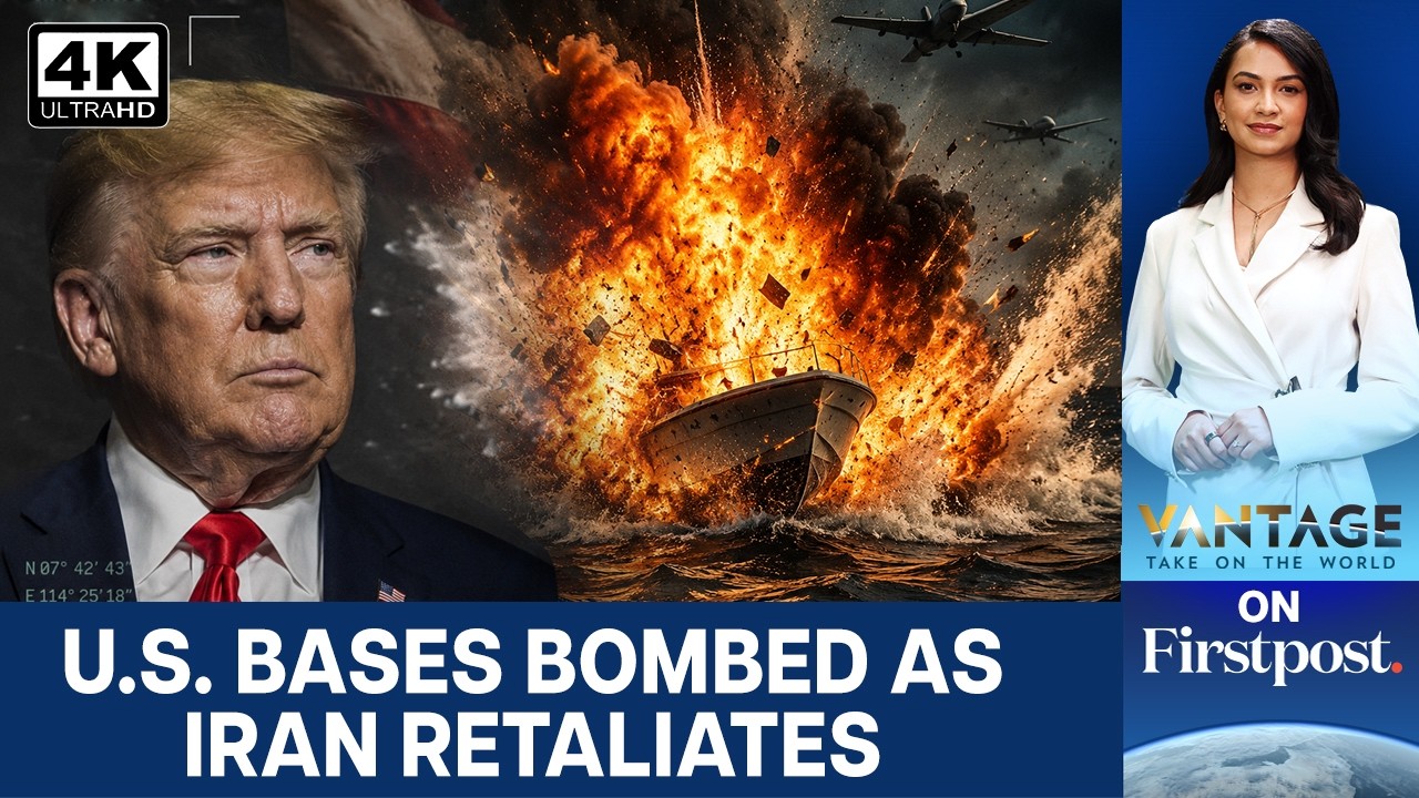 Iran Bombs US Bases After Trump Hits Bandar Abbas Port City | Vantage on Firstpost | 4K