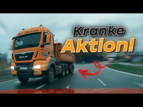 Truck makes life-threatening cut, tire blowout, and crash in parking garage! | #GERMAN #DASHCAM |...