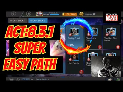 ACT 8.3.1 SUPER EASY PATH AND BOSS🧀(REALITY CHECK) #marvelcontestofchampions#mcoc#contestofchampions