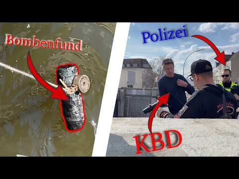 POLICE OPERATION due to BOMB FOUND -- Full closure / Magnet fishing with Gebrüder Lange