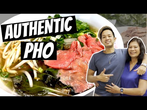 AUTHENTIC HOMEMADE PHO with Mama Pham // vietnamese recipe