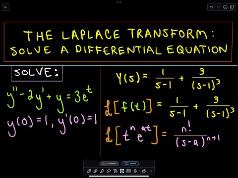❖ Laplace Transform to Solve a Differential Equation Part 2 of 2 ❖