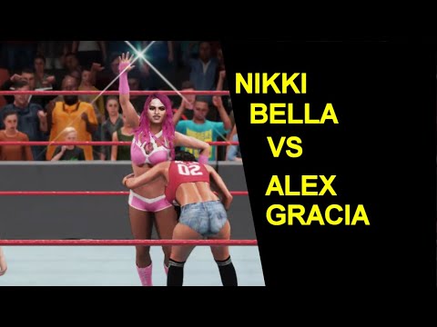 WWE 2k18 Nikki Bella vs Alex Gracia