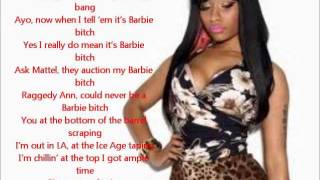Nicki Minaj Ft. Lil Wayne Bang lyrics
