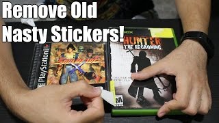 How to Remove Stickers from Game Cases!