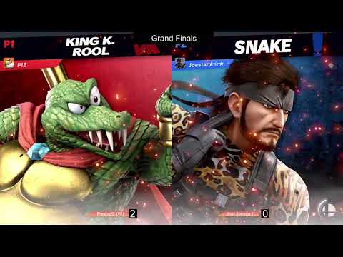 Walla Walla Wallop #15 Grand Finals - Peace!2 (K. Rool, Dr. Mario) vs Joel Joestar (Snake, Terry)
