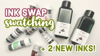 Fountain Pen Ink Swap Swatching Birmingham Pen Co., Troublemaker, Wearingeul, Vinta #currentlyinked