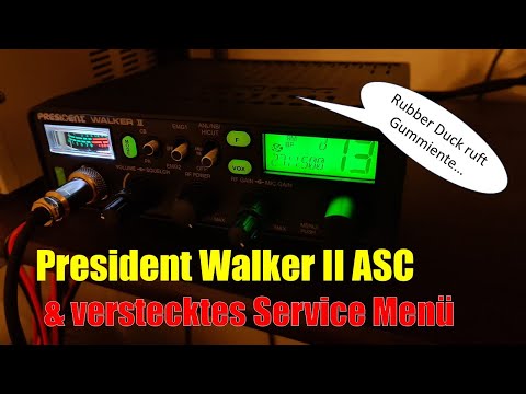 CB-Funkgerät President Walker II ASC | geheimes Service Menü