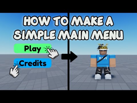 HOW TO MAKE A SIMPLE MAIN MENU 🛠️ Roblox Studio Tutorial