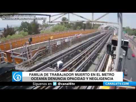 Familia de trabajador muerto en el metro Oceanía denuncia opacidad y negligencia