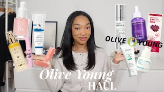 Olive Young HAUL 🫒 | beauty shopping in KOREA! $300 in SKINCARE, MAKEUP & MORE!